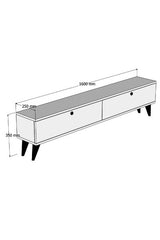Comodă TV Paris, Diverse culori, 160x25x40 cm - Alb | SKU: 835PUQ3020 | Comodă TV Paris, 160x25x40 cm, varianta Alb, produs pentru amenajarea locuinței, disponibil online în România la CasaMob