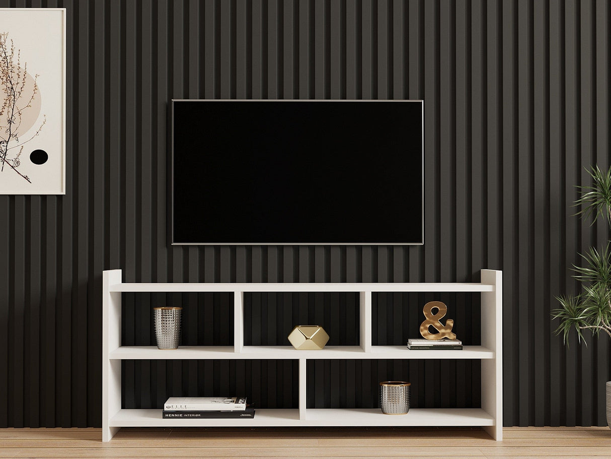 Comodă TV Pera, Diverse culori, 118x28x55 cm - Alb | SKU: 835PUQ3032 | Comodă TV Pera, 118x28x55 cm, varianta Alb, produs pentru amenajarea locuinței, disponibil online în România la CasaMob