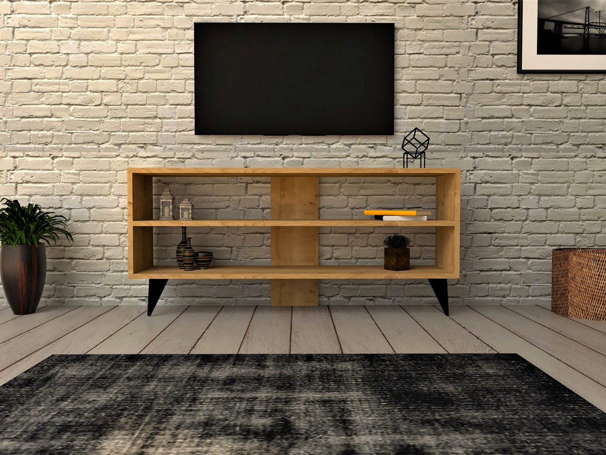 Comodă TV One, Diverse culori, 120x30x50 cm - Stejar | SKU: 835PUQ3037 | Comodă TV One, 120x30x50 cm, varianta Stejar, produs pentru amenajarea locuinței, disponibil online în România la CasaMob