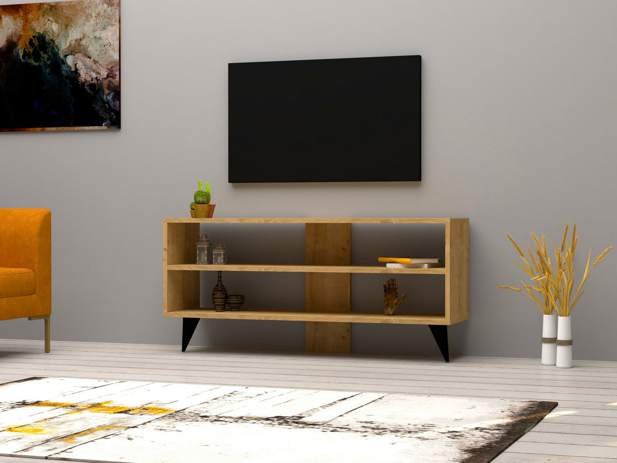 Comodă TV One, Diverse culori, 120x30x50 cm - Stejar | SKU: 835PUQ3037 | Comodă TV One, 120x30x50 cm, varianta Stejar, produs pentru amenajarea locuinței, disponibil online în România la CasaMob
