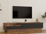 Comodă TV Asır, Pin atlantic - Antracit, 160x35x35 cm