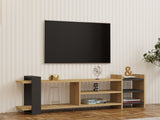 Comodă TV Elis, Sapphire - Antracit, 154x26x40 cm