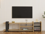 Comodă TV Elis, Sapphire - Antracit, 154x26x40 cm