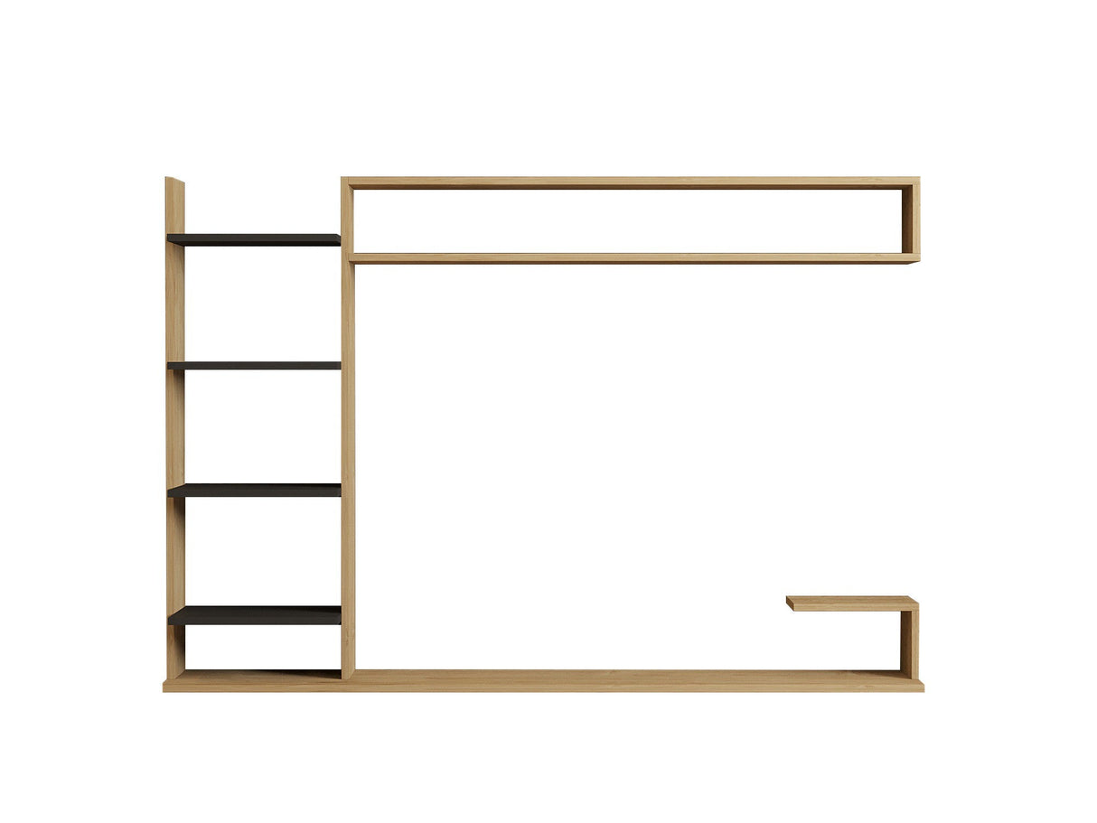 Comodă TV Noble, Diverse culori, 180x30x122 cm - Sapphire - Antracit | SKU: 835PUQ3063 | Comodă TV Noble, 180x30x122 cm, varianta Sapphire - Antracit, produs pentru amenajarea locuinței, disponibil online în România la CasaMob