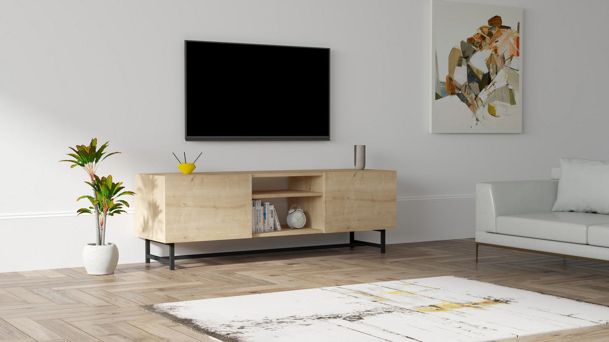 Comodă TV Tugi v2, Sapphire, 150x40x15 cm