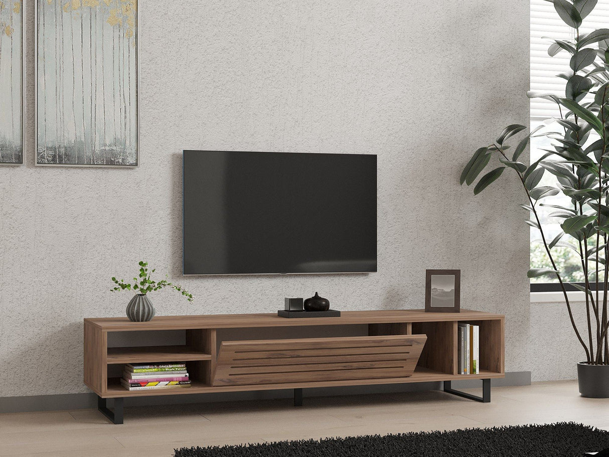 Comodă TV Safir, Diverse culori, 160x40x35 cm - Pin atlantic | SKU: 835PUQ3077 | Comodă TV Safir, 160x40x35 cm, varianta Pin atlantic, produs pentru amenajarea locuinței, disponibil online în România la CasaMob
