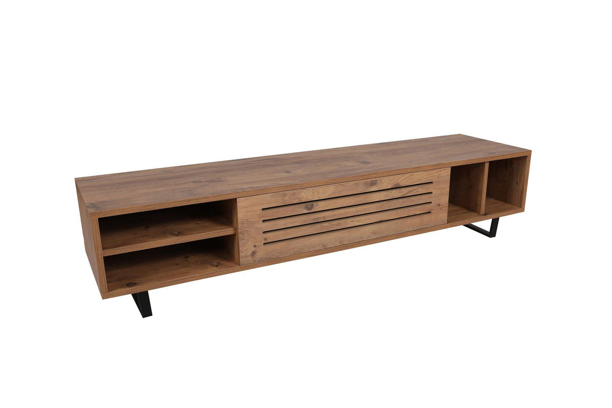 Comodă TV Safir, Diverse culori, 160x40x35 cm - Pin atlantic | SKU: 835PUQ3077 | Comodă TV Safir, 160x40x35 cm, varianta Pin atlantic, produs pentru amenajarea locuinței, disponibil online în România la CasaMob
