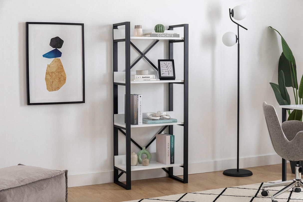 Bibliotecă Adisa, Diverse culori, Diverse dimensiuni - Alb - 63x32x150 cm | SKU: 835PUQ3609 | Bibliotecă Adisa, varianta Alb - 63x32x150 cm, produs pentru amenajarea locuinței, disponibil online în România la CasaMob