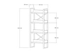 Bibliotecă Adisa, Diverse culori, Diverse dimensiuni - Alb - 63x32x150 cm | SKU: 835PUQ3609 | Bibliotecă Adisa, varianta Alb - 63x32x150 cm, produs pentru amenajarea locuinței, disponibil online în România la CasaMob