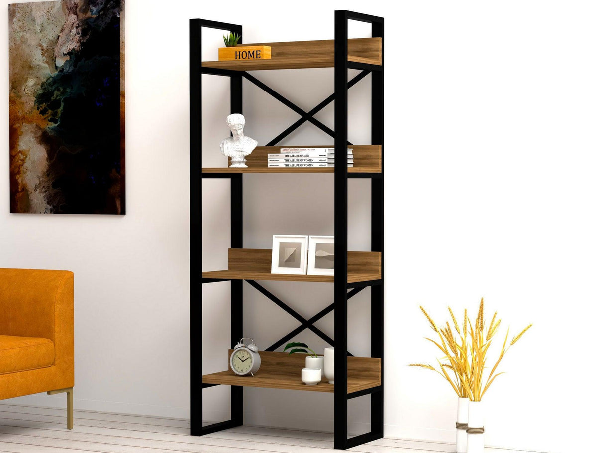 Bibliotecă Adisa, Diverse culori, Diverse dimensiuni - Nuc - 63x30x150 cm | SKU: 835PUQ3610 | Bibliotecă Adisa, varianta Nuc - 63x30x150 cm, produs pentru amenajarea locuinței, disponibil online în România la CasaMob