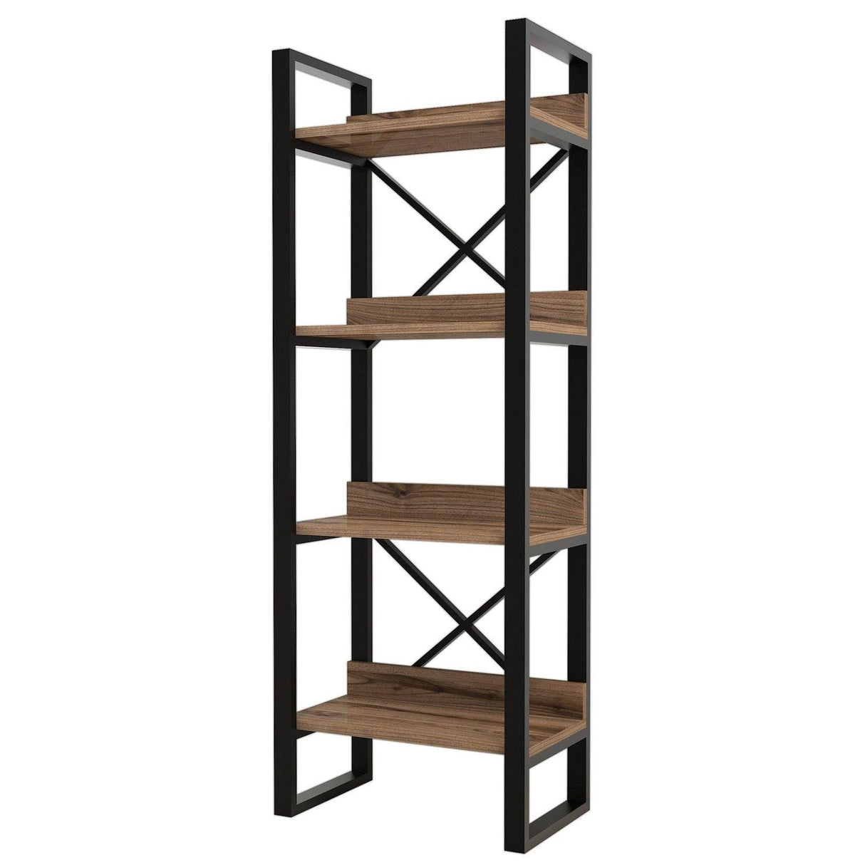 Bibliotecă Adisa, Diverse culori, Diverse dimensiuni - Nuc - 63x30x150 cm | SKU: 835PUQ3610 | Bibliotecă Adisa, varianta Nuc - 63x30x150 cm, produs pentru amenajarea locuinței, disponibil online în România la CasaMob