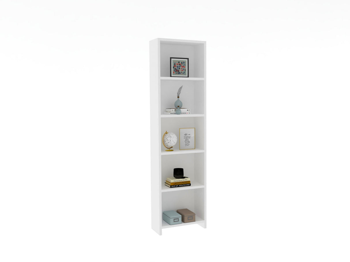 Bibliotecă Barkın, Alb, 40x20x150 cm