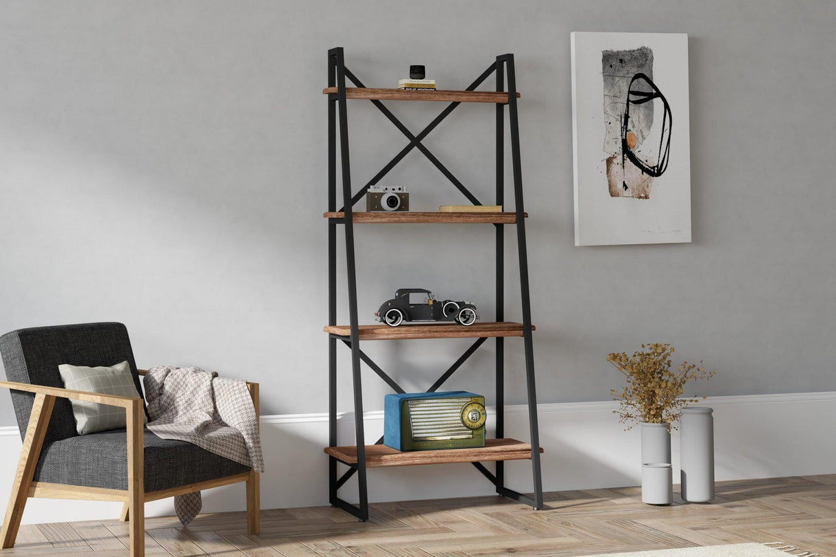 Bibliotecă Alaro, Diverse culori, Diverse dimensiuni - Nuc - 66x30x150 cm | SKU: 835PUQ3624 | Bibliotecă Alaro, varianta Nuc - 66x30x150 cm, produs pentru amenajarea locuinței, disponibil online în România la CasaMob