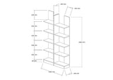 Bibliotecă İkiz, Diverse culori, Diverse dimensiuni - Alb - 100x26x180 cm | SKU: 835PUQ3639 | Bibliotecă İkiz, varianta Alb - 100x26x180 cm, produs pentru amenajarea locuinței, disponibil online în România la CasaMob