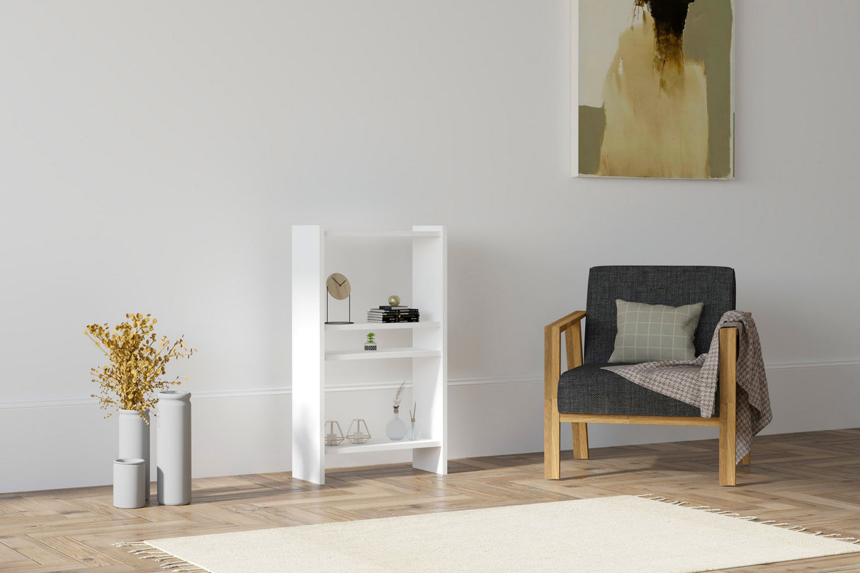 Bibliotecă Pera, Diverse culori, 52x22x90 cm - Alb | SKU: 835PUQ3645 | Bibliotecă Pera, 52x22x90 cm, varianta Alb, produs pentru amenajarea locuinței, disponibil online în România la CasaMob