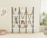 Bibliotecă Beylerbeyi, Diverse culori, 160x26x160 cm - Negru - Alb | SKU: 835PUQ3651 | Bibliotecă Beylerbeyi, 160x26x160 cm, varianta Negru - Alb, produs pentru amenajarea locuinței, disponibil online în România la CasaMob