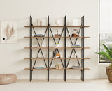 Bibliotecă Beylerbeyi, Diverse culori, 160x26x160 cm - Negru - Pin atlantic | SKU: 835PUQ3652 | Bibliotecă Beylerbeyi, 160x26x160 cm, varianta Negru - Pin atlantic, produs pentru amenajarea locuinței, disponibil online în România la CasaMob