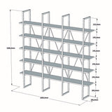 Bibliotecă Beylerbeyi, Diverse culori, 160x26x160 cm - Negru - Pin atlantic | SKU: 835PUQ3652 | Bibliotecă Beylerbeyi, 160x26x160 cm, varianta Negru - Pin atlantic, produs pentru amenajarea locuinței, disponibil online în România la CasaMob
