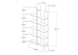 Bibliotecă İkiz, Diverse culori, Diverse dimensiuni - Nuc - 100x26x187 cm | SKU: 835PUQ3655 | Bibliotecă İkiz, varianta Nuc - 100x26x187 cm, produs pentru amenajarea locuinței, disponibil online în România la CasaMob