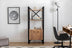 Bibliotecă Milano, Pin atlantic - Negru, 64x32x160 cm, SKU 835PUQ3656, imagine 2