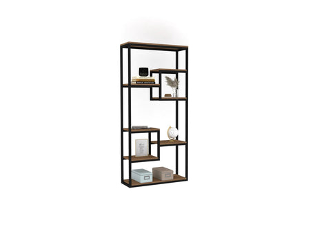 Bibliotecă Emina, Diverse culori, 85x29x182 cm