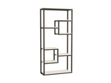 Bibliotecă Emina, Diverse culori, 85x29x182 cm - Alb - Negru | SKU: 835PUQ3671 | Bibliotecă Emina, 85x29x182 cm, varianta Alb - Negru, produs pentru amenajarea locuinței, disponibil online în România la CasaMob