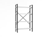 Bibliotecă Mina, Diverse culori, 60x24x100 cm - Alb - Negru | SKU: 835PUQ3682 | Bibliotecă Mina, 60x24x100 cm, varianta Alb - Negru, produs pentru amenajarea locuinței, disponibil online în România la CasaMob