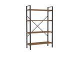 Bibliotecă Mina, Diverse culori, 60x24x100 cm - Nuc - Negru | SKU: 835PUQ3683 | Bibliotecă Mina, 60x24x100 cm, varianta Nuc - Negru, produs pentru amenajarea locuinței, disponibil online în România la CasaMob