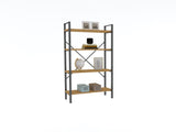 Bibliotecă Mina, Diverse culori, 60x24x100 cm - Sapphire - Negru | SKU: 835PUQ3684 | Bibliotecă Mina, 60x24x100 cm, varianta Sapphire - Negru, produs pentru amenajarea locuinței, disponibil online în România la CasaMob