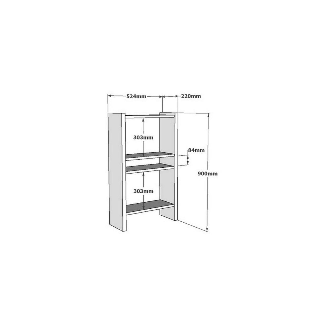 Bibliotecă Pera, Diverse culori, 52x22x90 cm - Nuc | SKU: 835PUQ3691 | Bibliotecă Pera, 52x22x90 cm, varianta Nuc, produs pentru amenajarea locuinței, disponibil online în România la CasaMob
