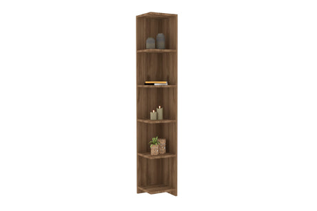 Bibliotecă Levanzo, Nuc, 25x25x160 cm