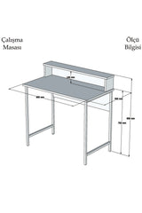 Birou Uso, Diverse culori, 90x50x75 cm - Alb - Negru | SKU: 835PUQ3803 | Birou Uso, 90x50x75 cm, varianta Alb - Negru, produs pentru amenajarea locuinței, disponibil online în România la CasaMob