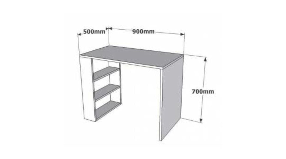 Birou Pelit, Pin atlantic, 90x50x70 cm