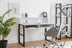 Birou Zakkum, Alb - Negru, 120x55x95.8 cm, SKU 835PUQ3829, imagine 1