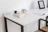 Birou Kayra, Alb - Negru, 112x60x79 cm