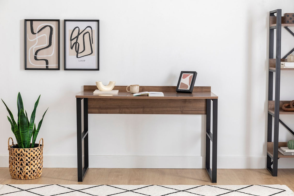 Birou Rana, Nuc - Negru, 112x60x79 cm