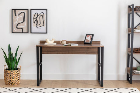 Birou Rana, Nuc - Negru, 112x60x79 cm