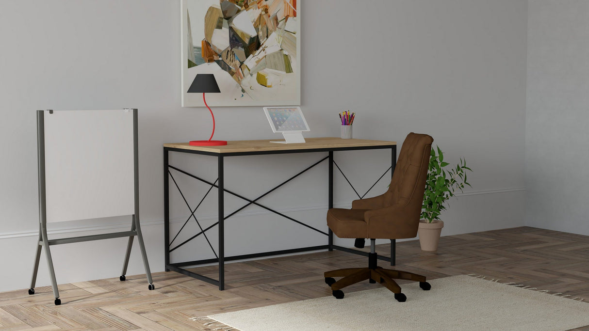 Birou Work, Diverse culori, 121x60x72 cm - Sapphire - Negru | SKU: 835PUQ3833 | Birou Work, 121x60x72 cm, varianta Sapphire - Negru, produs pentru amenajarea locuinței, disponibil online în România la CasaMob