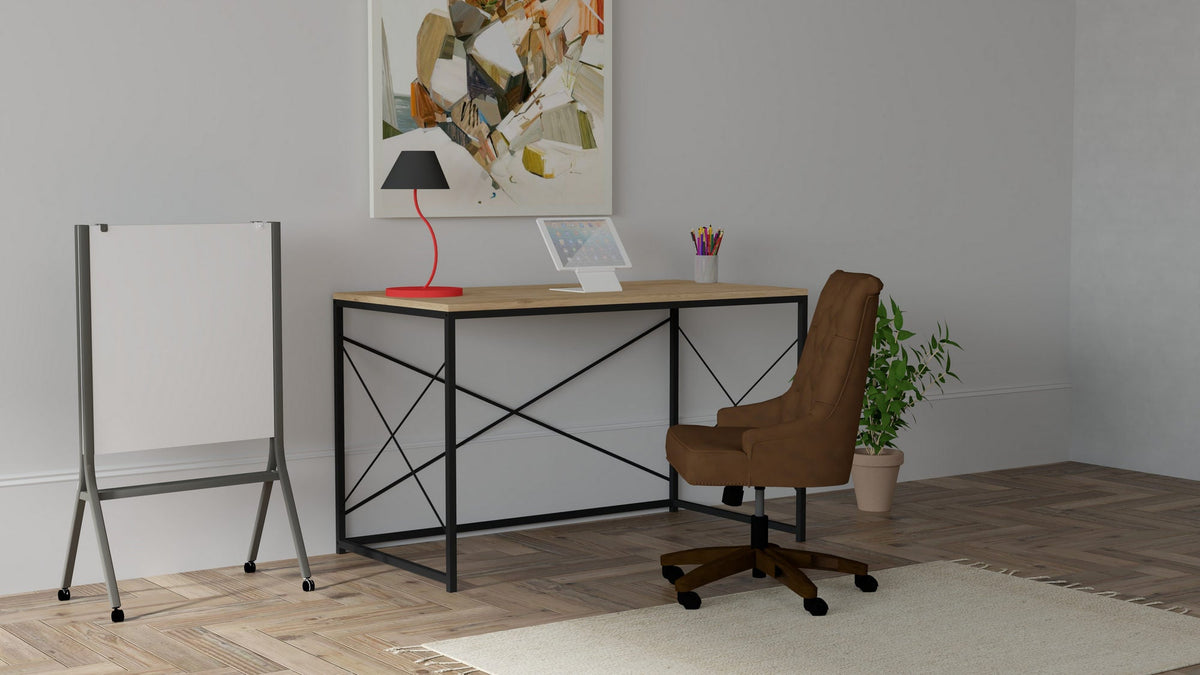 Sapphire - Negru | SKU: 835PUQ3833 | Birou Work, 121x60x72 cm, varianta Sapphire - Negru, produs pentru amenajarea locuinței, disponibil online în România la CasaMob