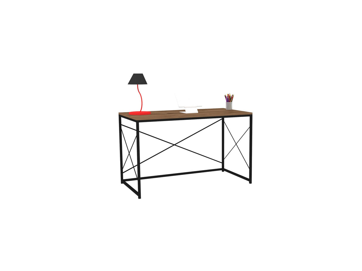 Birou Work, Diverse culori, 121x60x72 cm - Nuc - Negru | SKU: 835PUQ3834 | Birou Work, 121x60x72 cm, varianta Nuc - Negru, produs pentru amenajarea locuinței, disponibil online în România la CasaMob