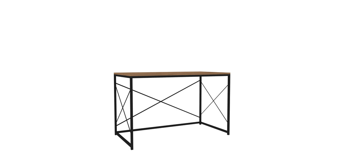 Birou Work, Diverse culori, 121x60x72 cm - Nuc - Negru | SKU: 835PUQ3834 | Birou Work, 121x60x72 cm, varianta Nuc - Negru, produs pentru amenajarea locuinței, disponibil online în România la CasaMob