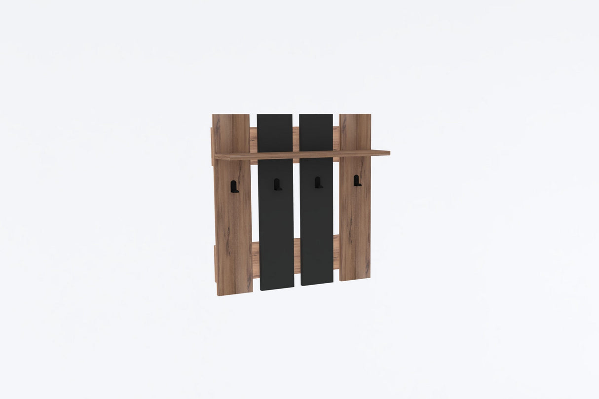 Cuier Mita - Walnut, Anhtacite, Nuc - Antracit, 70x18x70 cm