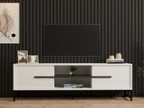 Comodă TV Mono, Diverse culori, 160x40x50 cm - Alb | SKU: 835PUQ4494 | Comodă TV Mono, 160x40x50 cm, varianta Alb, produs pentru amenajarea locuinței, disponibil online în România la CasaMob