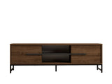 Comodă TV Mono, Diverse culori, 160x40x50 cm - Nuc | SKU: 835PUQ4495 | Comodă TV Mono, 160x40x50 cm, varianta Nuc, produs pentru amenajarea locuinței, disponibil online în România la CasaMob