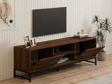 Comodă TV Mono, Diverse culori, 160x40x50 cm - Nuc | SKU: 835PUQ4495 | Comodă TV Mono, 160x40x50 cm, varianta Nuc, produs pentru amenajarea locuinței, disponibil online în România la CasaMob