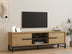 Stejar safir | SKU: 835PUQ4496 | Comodă TV Mono, 160x40x50 cm, varianta Stejar safir, produs pentru amenajarea locuinței, disponibil online în România la CasaMob