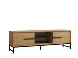 Comodă TV Mono, Diverse culori, 160x40x50 cm - Stejar safir | SKU: 835PUQ4496 | Comodă TV Mono, 160x40x50 cm, varianta Stejar safir, produs pentru amenajarea locuinței, disponibil online în România la CasaMob