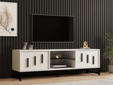 Comodă TV Shape, Diverse culori, 160x40x50 cm - Alb | SKU: 835PUQ4497 | Comodă TV Shape, 160x40x50 cm, varianta Alb, produs pentru amenajarea locuinței, disponibil online în România la CasaMob