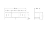 Comodă TV Shape, Diverse culori, 160x40x50 cm - Alb | SKU: 835PUQ4497 | Comodă TV Shape, 160x40x50 cm, varianta Alb, produs pentru amenajarea locuinței, disponibil online în România la CasaMob