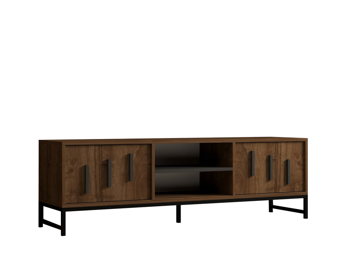 Comodă TV Shape, Diverse culori, 160x40x50 cm - Nuc | SKU: 835PUQ4498 | Comodă TV Shape, 160x40x50 cm, varianta Nuc, produs pentru amenajarea locuinței, disponibil online în România la CasaMob